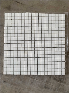 White Marble Grid Mosaic Wall & Floor Tile