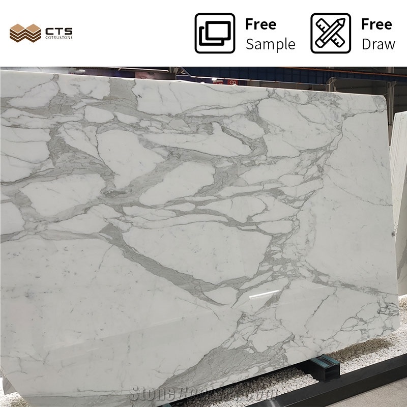 Natural Stone Slab New Calacatta White Marble