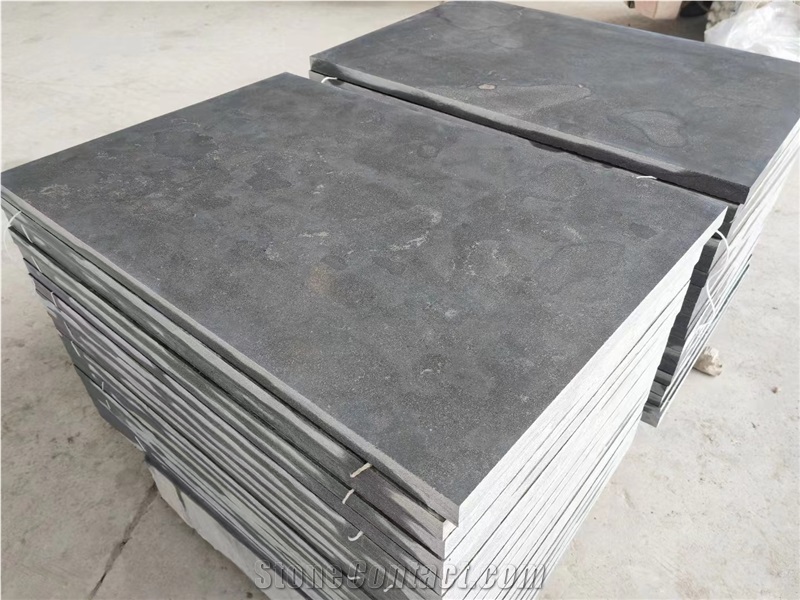 China Blue Limestone Honed Tiles