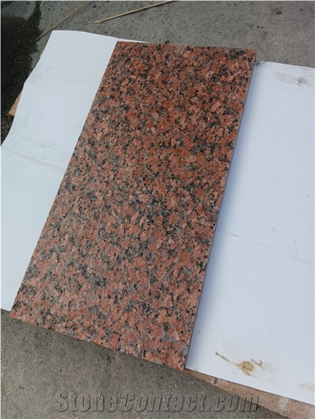G562 Maple Leaf Red Granite Tiles Flamed