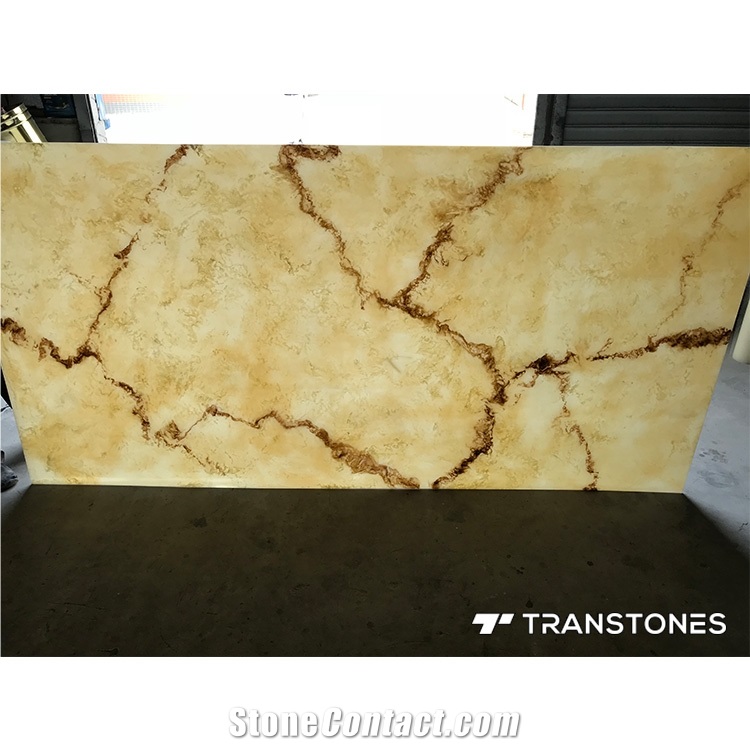 Artificial Onyx Translucent Stone For Decoration
