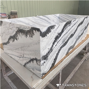 Decorative Lighting Box Translucent Artificial Onyx Stone
