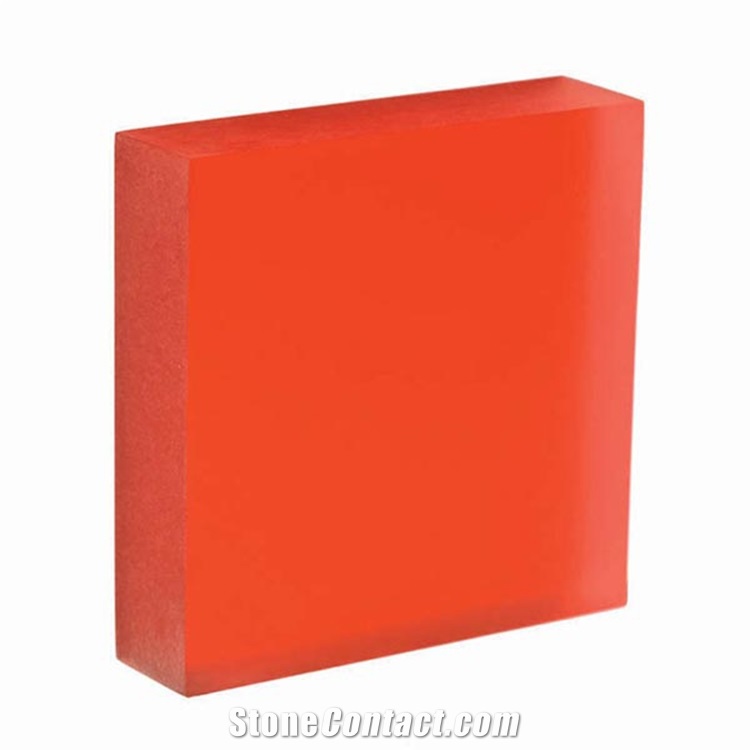 Red Anti-Scratch Iridescent Mica Acrylic Table Top