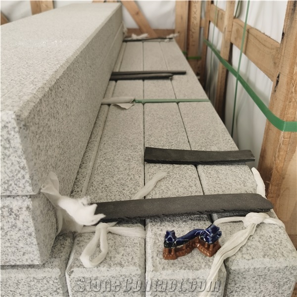Cheap Grey New G603 Granite Flamed Stone Steps&Stair