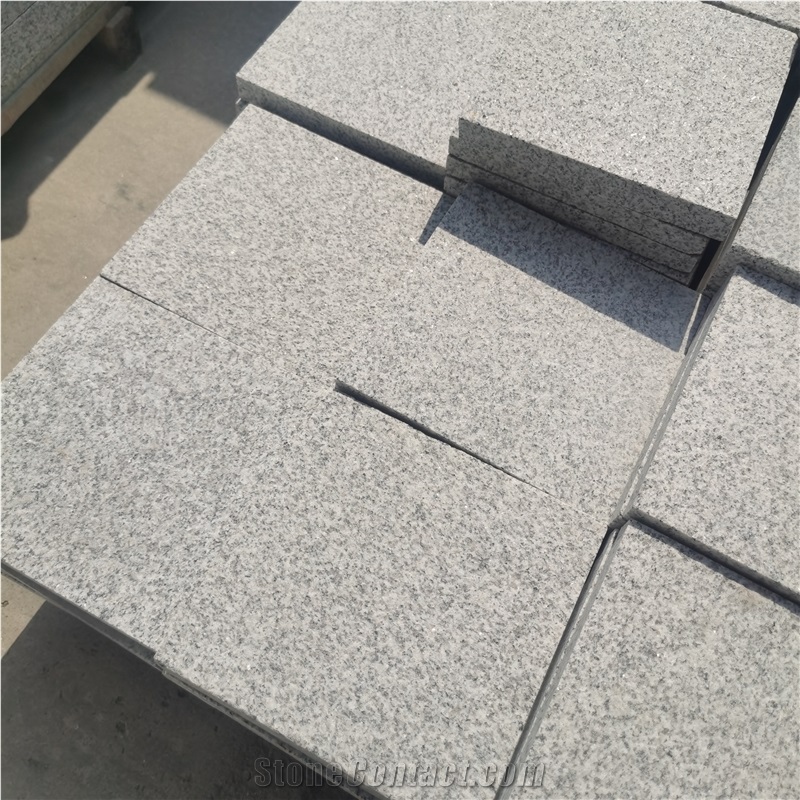 China Sesame White, Padang White Cobble Stone Granite Cubes
