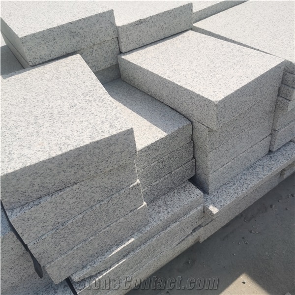 Chinese White New G603 Granite Flamed Tiles Paving Stone