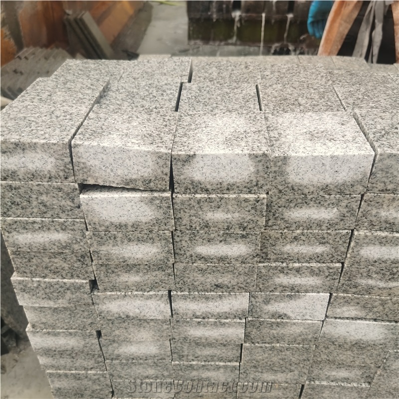 Crystal Grey Granite G603 Sandblast Cobble Pavers Cube Stone