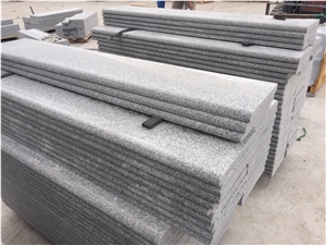Polished Padang Light New G603 Granite Half Bullnosed Steps