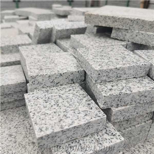 White New G603 Granite Sandblast Pavement Setts For Sell