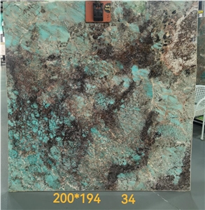 Brazil Amazon Green Quartzite Slab Tiles Walling
