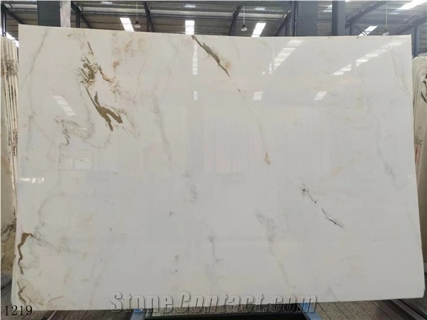 China Castro White Big Size Slabs Polished For Interior Use