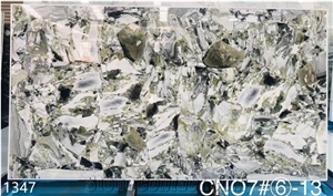 China Cold Jade Marble Polished Slabs For Interior Design