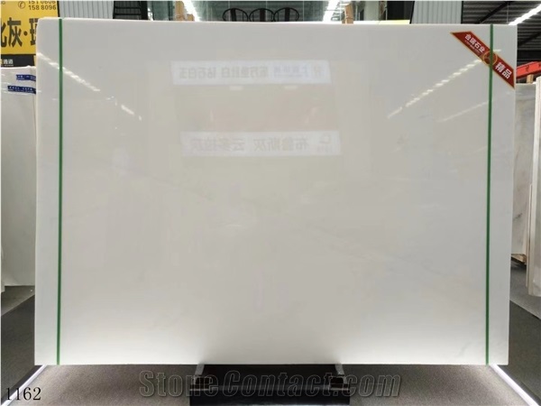 China Dynasty White Marble Polished Slabs For Interior Use