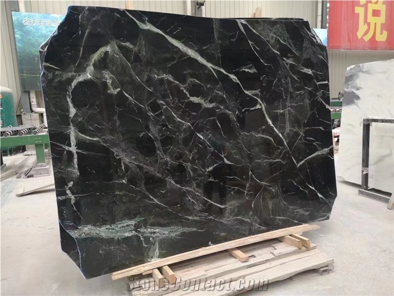Greek Green Marble Polished Slabs For Floor Applications