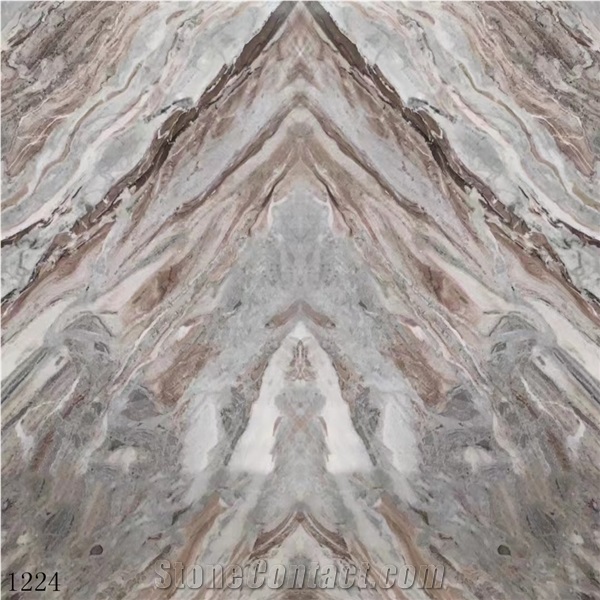 India Fantasy Brown Marble Polished Slabs For Living Room