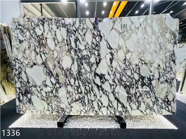 Italy Breccia Violetta Marble Polished Slabs For Interior