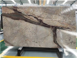 Sarrancolin Versailles Multicolor Marble Slab Hotel Wall Use