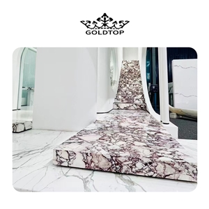 Chinese Factory Calacatta Viola Marble Stairs