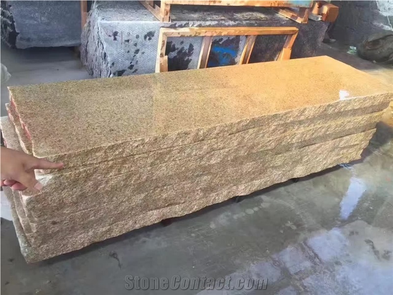 Classic Style Yellow Granite Zhangpu Rust Slabs