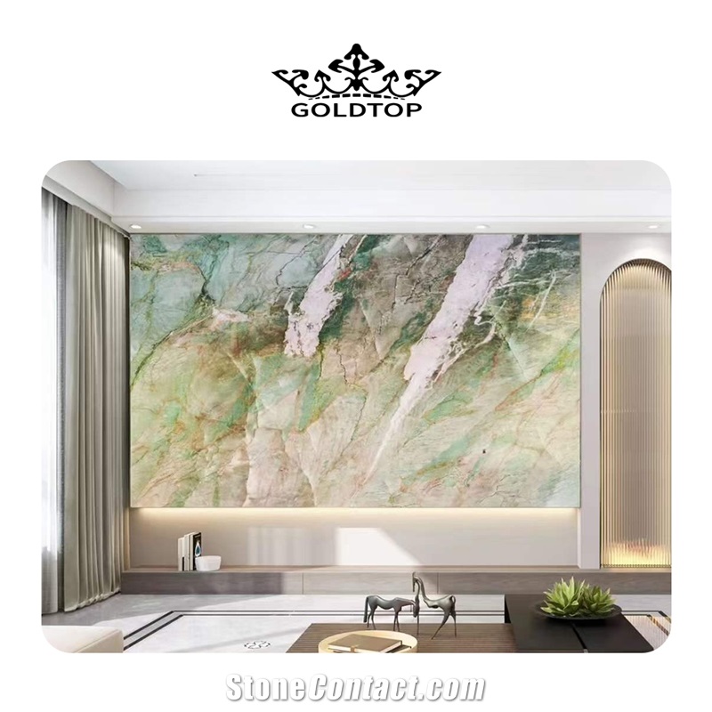 Elegant Green Quartzite Tiles & Slabs For Wall Background