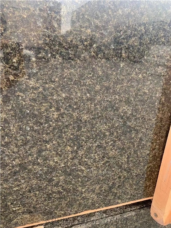 Golden Speck Polished Granite Verde Labrador Granite Slabs