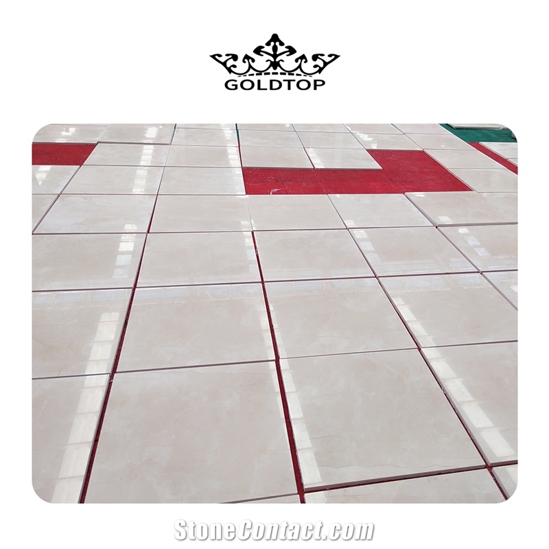 GOLDTOP OEM/ODM Marmer Crema Marfil Marble Polished Tiles