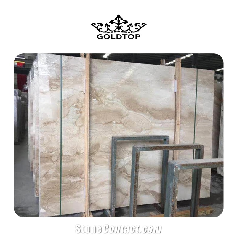 GOLDTOP OEM/ODM Marmer Dino Beige Marble Polished Tiles