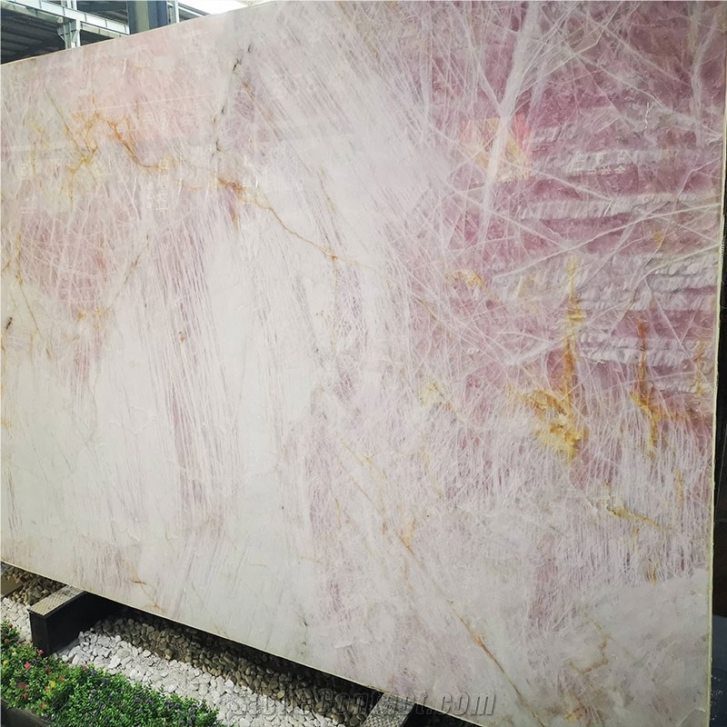 GOLDTOP OEM/ODM Pink Quartzite Polished Slabs