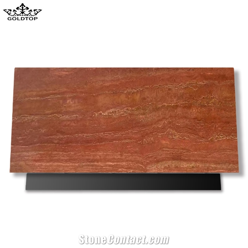 Hot Selling Iran Red Travertine Slabs For Panal Wall