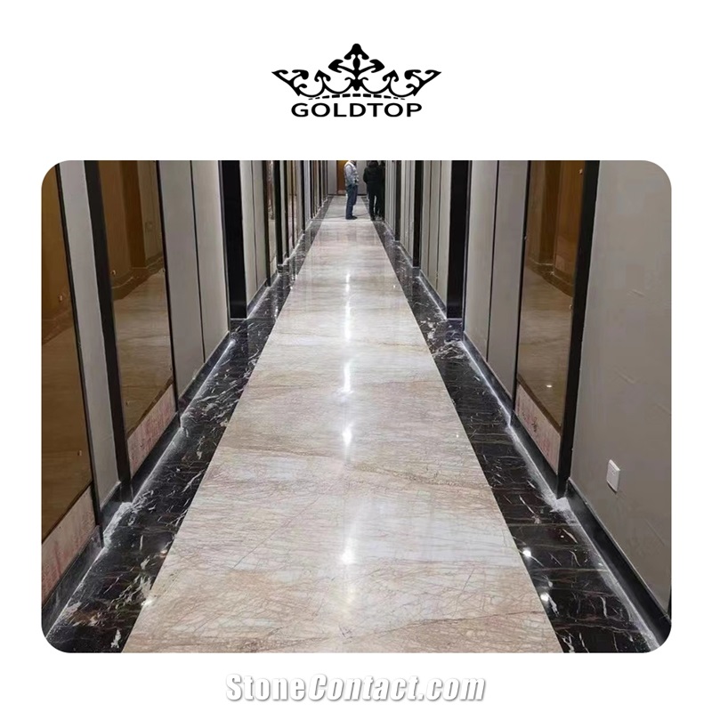Hotel Floor Decoration Spider Gold Marble Tiles For Floor