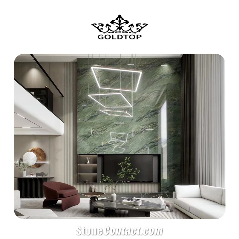 Luxurious Green Silk Tiles&Slabs For Wall Tiles