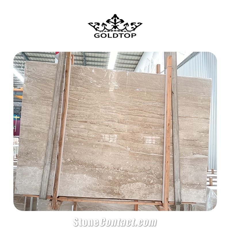 Natural Marble Dino Beige Marble Slabs For Bathroom Wall