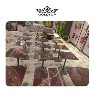 Nice Rosso Collemandina Marble Dining Room Tops