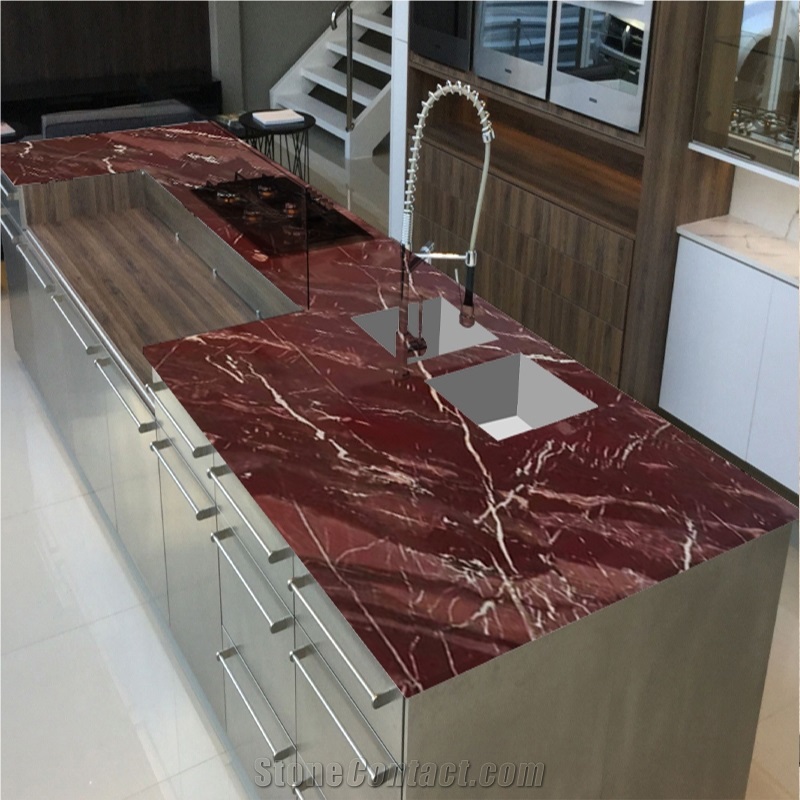 Nice Rosso Collemandina Marble Dining Room Tops