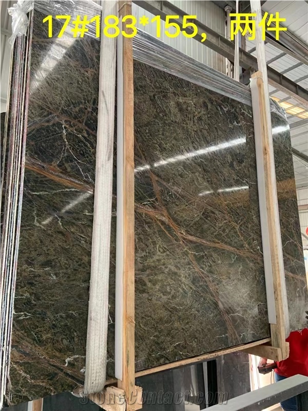 Rainforest Green Marble Slabs And Tiles