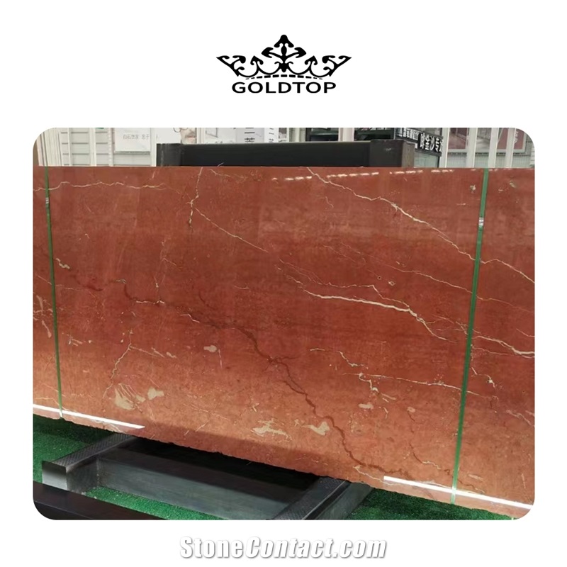 ROJO CORAL MARBLE SLABS POLISHED