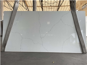 NQ7266 Calacatta Vietnam Vicostone Mysterio Quartz Badan