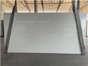 Slim Veining White Quartz NQ8003 Hot Selling