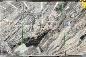 Arabescato Orobico Grigio Brown Marble Slab