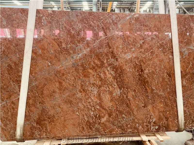 Rosso Bona Red Marble Slab