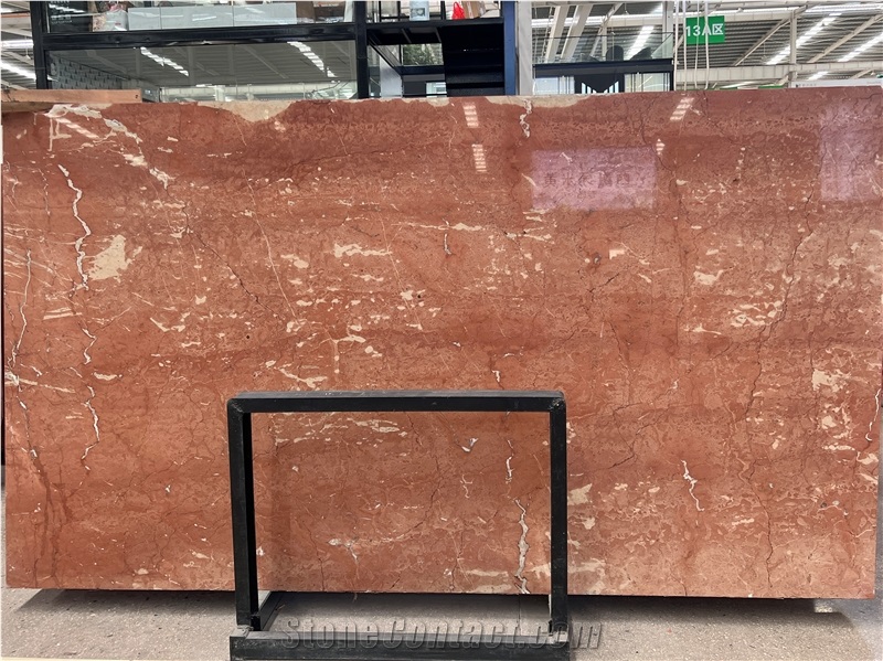 Rosso Coral Red Marble Slab Tile