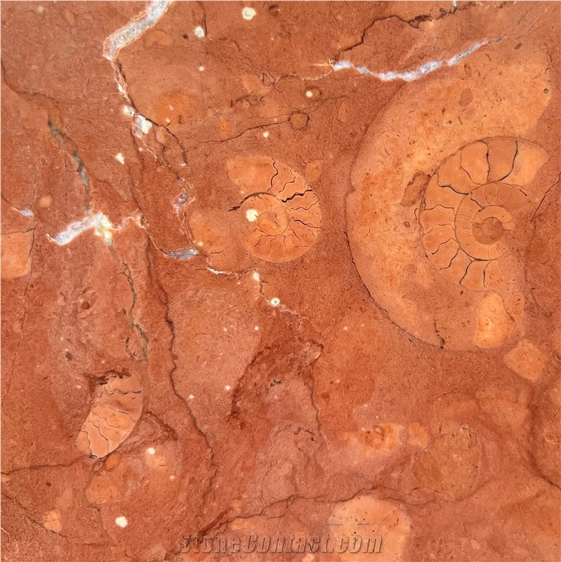 Rosso Red Coral Marble Slab