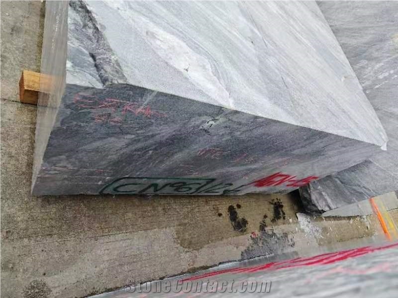 Italian Florence Grey Nuvolato Grey Marble Block 210*150*70