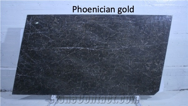 Phoenician Golden Black Marble Tiles,Marble Slabs