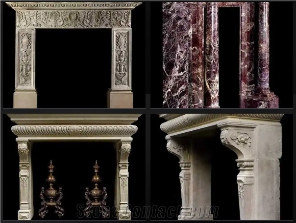 Egyptian Marble Fireplaces