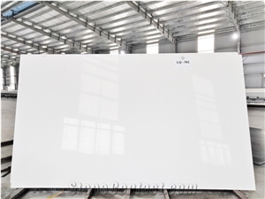 LQ-504 Ultra White Vietnam Quartz Big Size Artificial Stone,