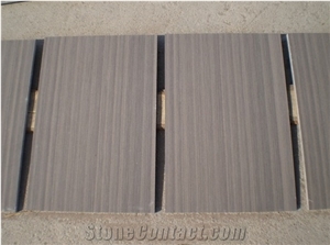 China Purple Sandstone Slabs & Tiles，Wooden Vein Sandstone