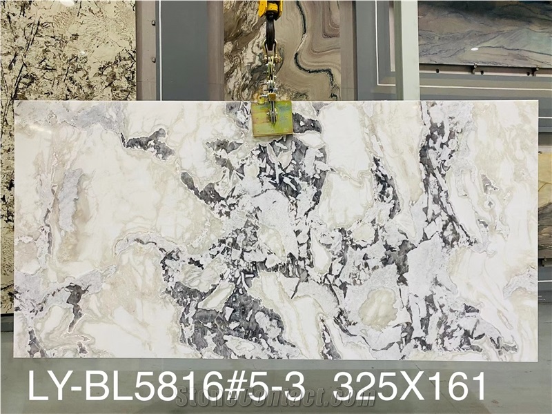 Top Quality Polished  DOVER WHITE MARBLE Slab For Decoration