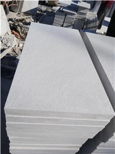 Crystal White Quartzite Flamed Paver Patio Paver White Stone