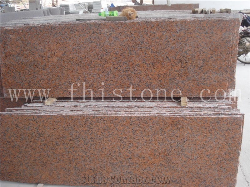 G562 Granite Polished Step China Maple Red Granite